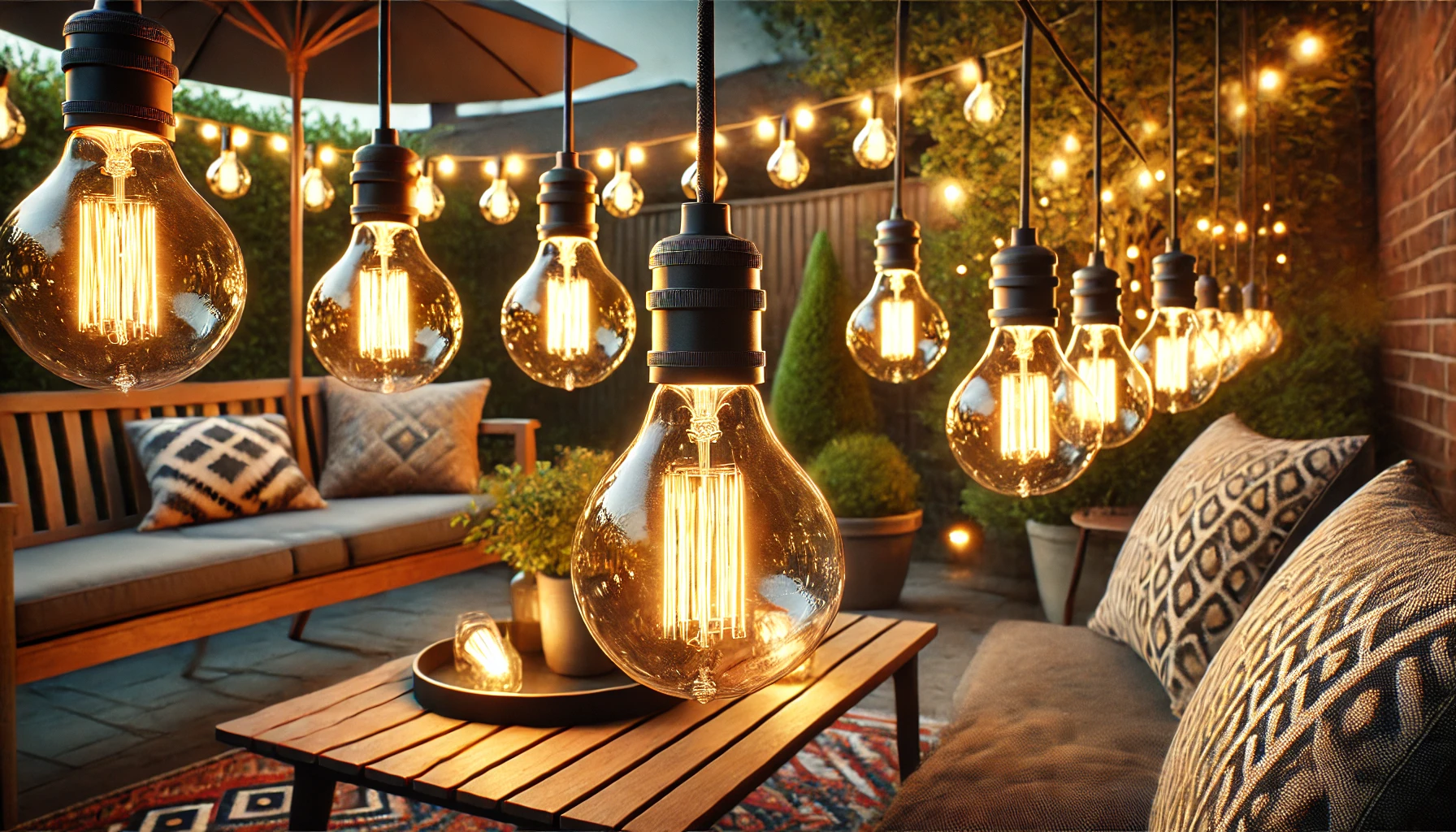 Brighten Outdoor Spaces With Edison Plastic Bulbs