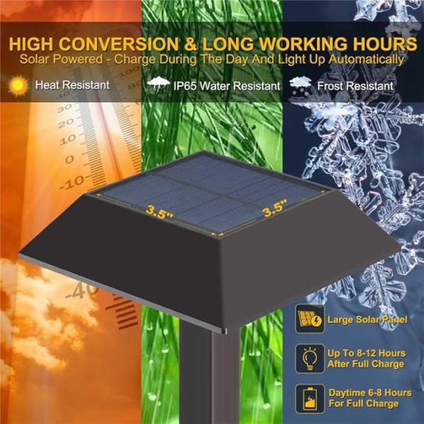 Energy-Efficient Pathway Solar Lights for Sidewalks and Driveways 3