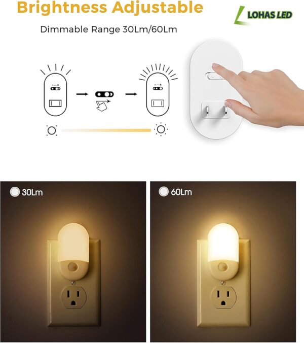 LED Night Light Motion Sensor Plug-In 2