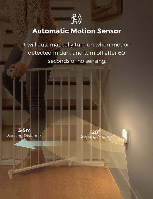 LED Night Light Motion Sensor Plug-In 4