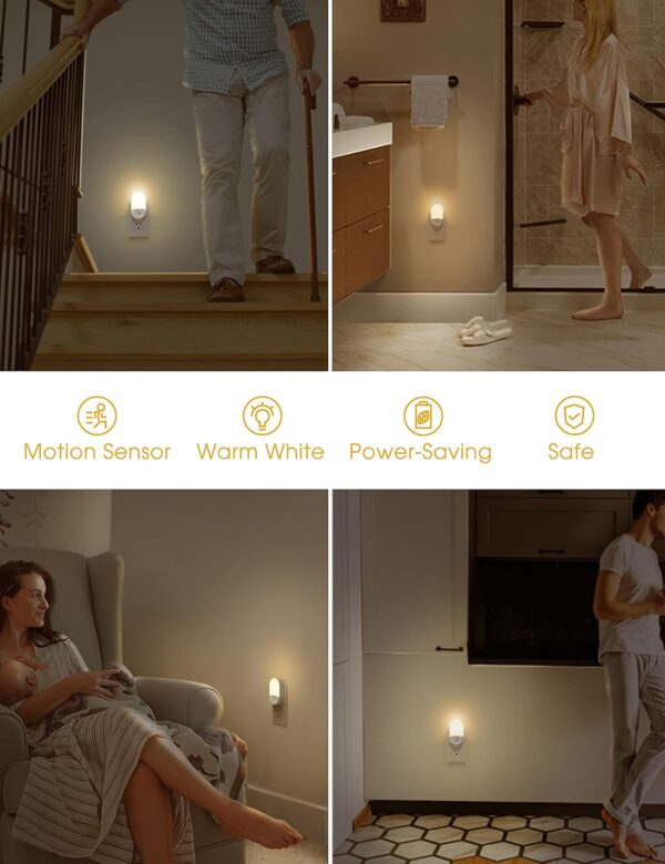 LED Night Light Motion Sensor Plug-In 5