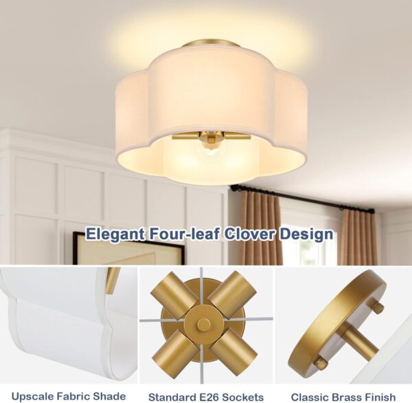 Modern Gold Ceiling Lamp for Any Space DETAIL