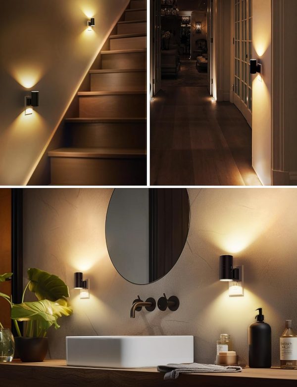 Soft White 3000K Wall Night Lights Pack for Hallways 5