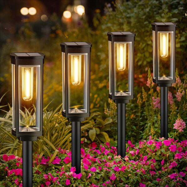 Solar Pathway Lights Waterproof Outdoor Decor