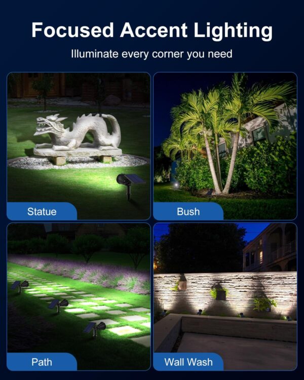 Solar Spot Lights Outdoor Waterproof Design 2