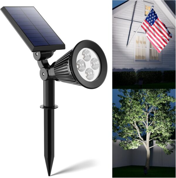 Solar Spot Lights Outdoor Waterproof Design